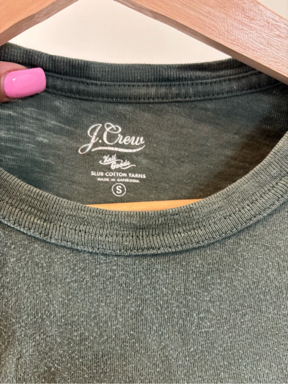 J. Crew Short-Sleeve Crewneck T-Shirt in Olive